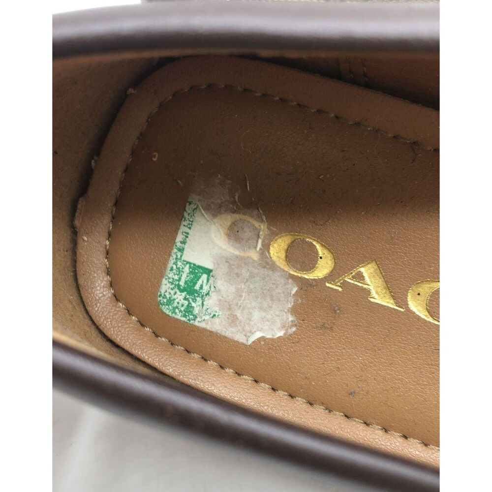 35665  Women's Brown Coach Olive Loafer Flats - Size 6B - Picture 4 of 6